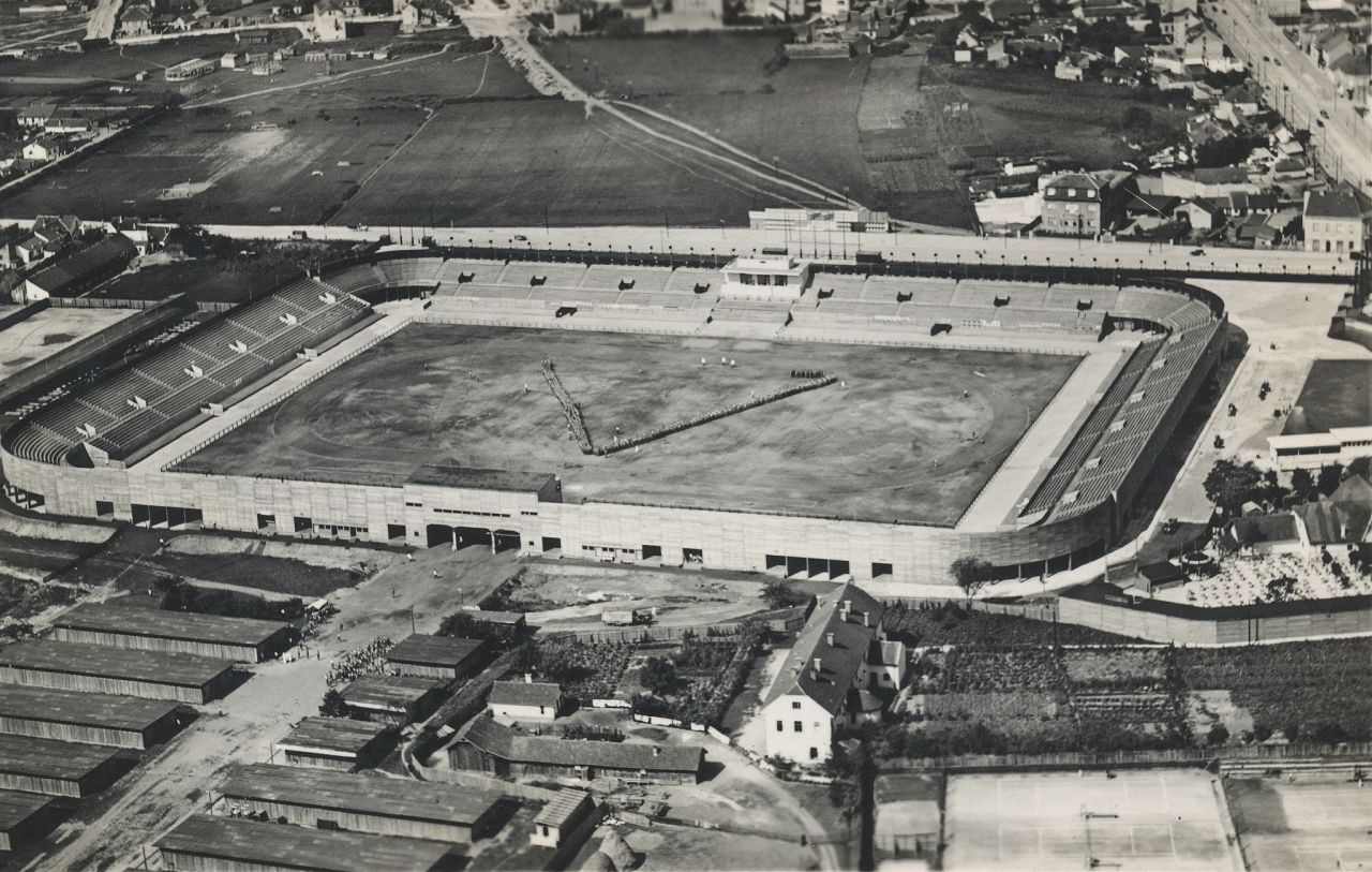 Sokolski stadion, Svetice, Maksimir, oko 1935. godine